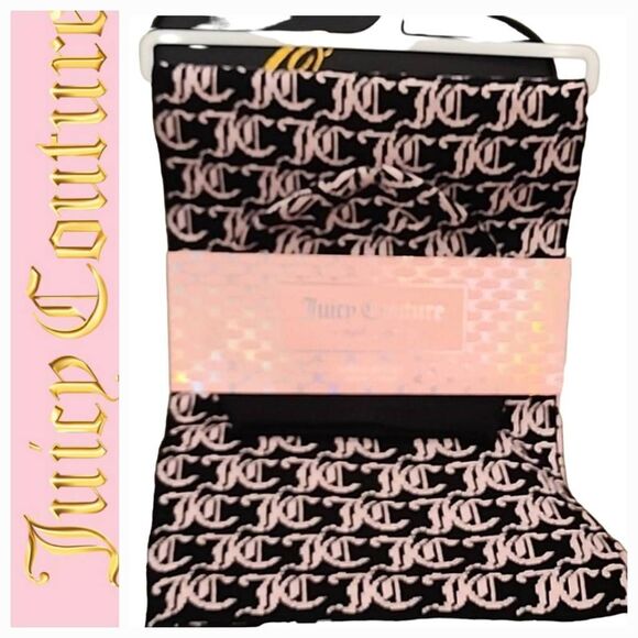 Juicy Couture JC Logo 2PC Knit Hat & Scarf Set - Picture 1 of 5